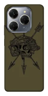 Чохол на TECNO Spark 20 Pro Mil skull фото 1 з 1