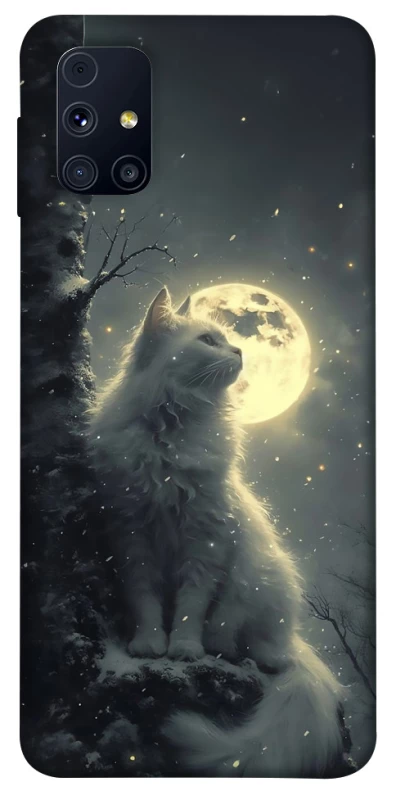 Чохол на Samsung Galaxy M31s Кіт під місяцем фото 1 з 1