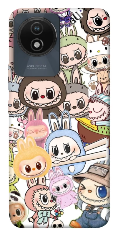 Чохол на Vivo Y02 All Labubus фото 1 з 1