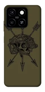 Чехол на ZTE Blade A55 4G Mil skull фото 1 из 1