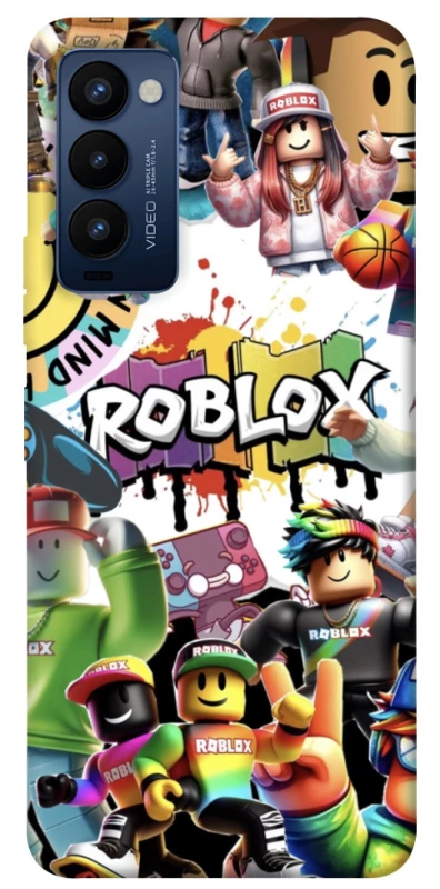 Чехол на TECNO Camon 18 Roblox Characters Collage фото 1 из 1