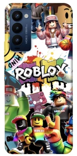 Чехол на TECNO Camon 18 Roblox Characters Collage фото 1 из 1