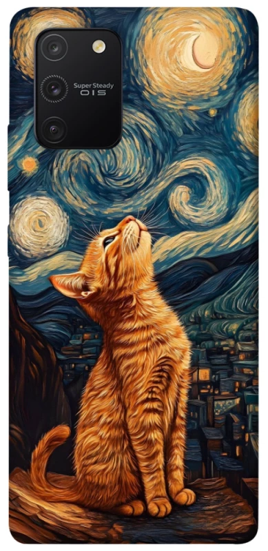 Чохол на Samsung Galaxy S10 Lite van gogh cat фото 1 з 1