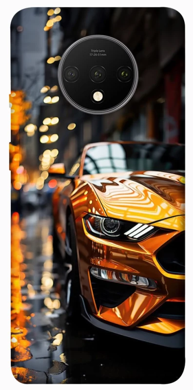 Чехол на OnePlus 7T Golden sports car фото 1 из 1