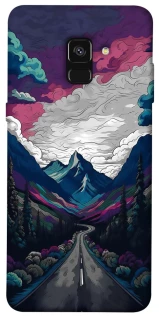 Чехол на Samsung A530 Galaxy A8 (2018) Нарисованные горы фото 1 из 1