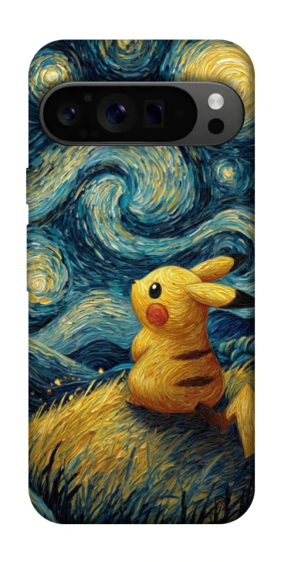 Чехол на Google Pixel 9 Pro Pikachu and Van Gogh фото 1 из 1
