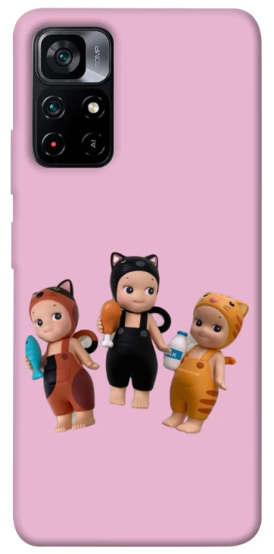 Чохол на Xiaomi Poco M4 Pro 5G Cat Cafe Trio фото 1 з 1