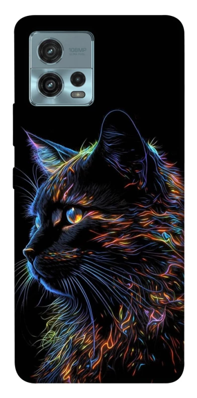 Чохол на Motorola Moto G72 Чорний кіт фото 1 з 1
