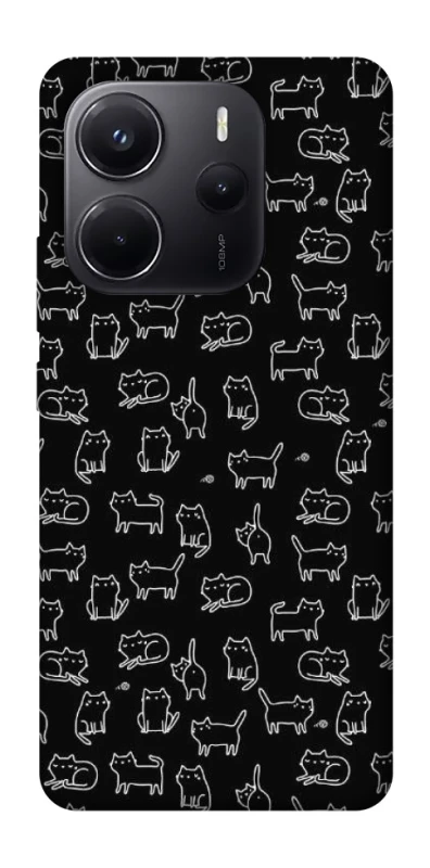 Чехол на Xiaomi Redmi Note 14 5G Black Cats фото 1 из 1