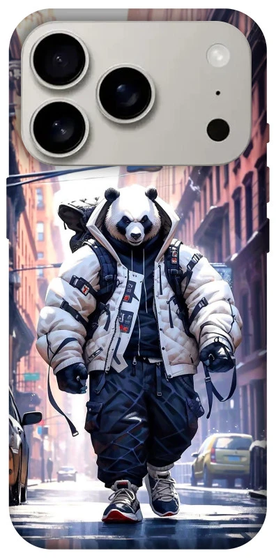 Чехол на Apple iPhone 17 Pro (6.3") Панда курьер фото 1 из 1