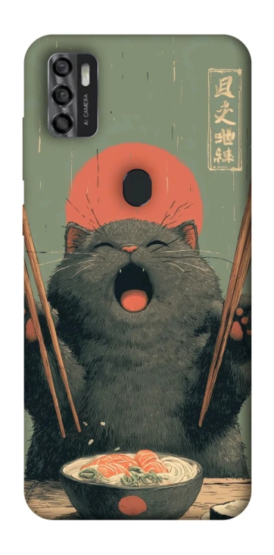 Чохол на ZTE Blade A7s (2020) Hungry Cat фото 1 з 1