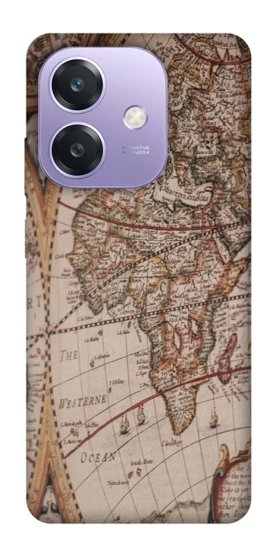 Чехол на Oppo A3 4G Карта путешествий фото 1 из 1