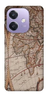 Чехол на Oppo A3 4G Карта путешествий фото 1 из 1