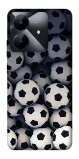 Чехол на Realme Note 60x Футбольные мячи фото 1 из 1
