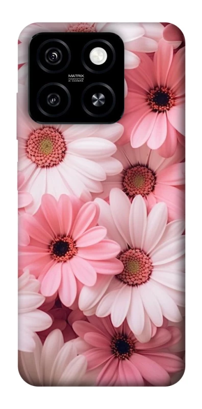 Чехол на ZTE Blade A55 4G Розовые цветы v2 фото 1 из 1