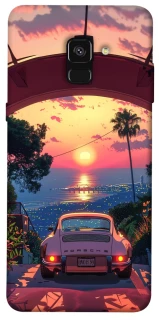 Чехол на Samsung A530 Galaxy A8 (2018) Porsche at sunset фото 1 из 1