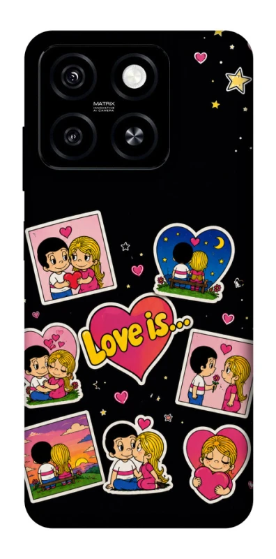Чехол на ZTE Blade A55 4G Love is фото 1 из 1