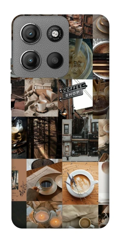Чохол на Motorola Moto G15 4G Coffee collage ver.3 фото 1 з 1