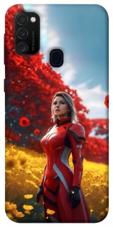 Чехол на Samsung Galaxy M30s / M21 Cyber space girl ver.5 фото 1 из 1
