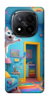 Чохол на Xiaomi Redmi Note 14 Pro+ 5G crazy cat фото 1 з 1