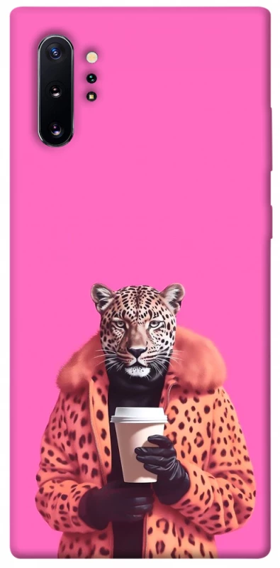Чохол на Samsung Galaxy Note 10 Plus Леопард з кавою фото 1 з 1