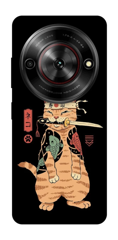 Чохол на ZTE Nubia Focus Кіт-самурай фото 1 з 1