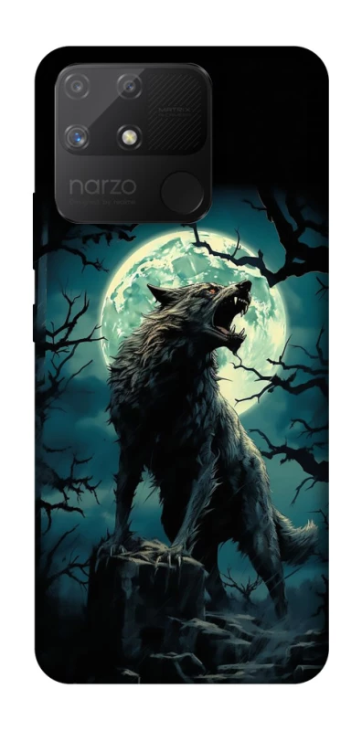 Чохол на Realme Narzo 50A Вовк під місяцем фото 1 з 1