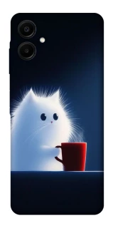 Чехол на Samsung Galaxy A06 Чехол кот с кофе фото 1 из 1