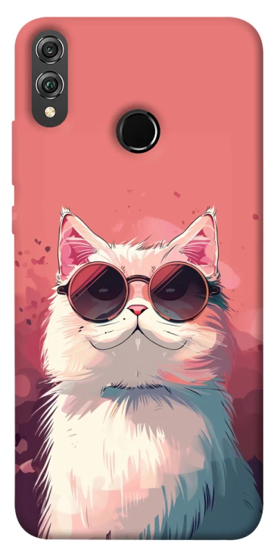 Чехол на Huawei Honor 8X Сat with glasses фото 1 из 1