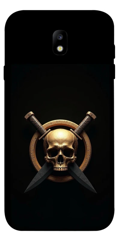 Чохол на Samsung J730 Galaxy J7 (2017) Golden Skull фото 1 з 1