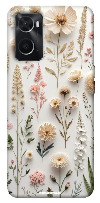 Чехол на Oppo A76 4G Floral design ver.1 фото 1 из 1