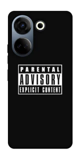 Чехол на TECNO Camon 20 Pro (CK7n) Parental Advisory Label фото 1 Чехол на TECNO Camon 20 Pro (CK7n) Parental Advisory Label фото 1 из 1