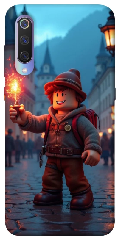 Чохол на Xiaomi Mi 9 Roblox Fire Logo Blue Flames фото 1 з 1