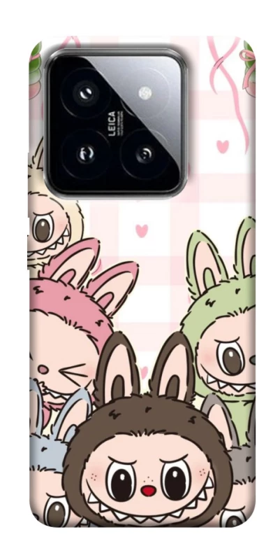 Чохол на Xiaomi 14 Pro All Labubu 2 фото 1 з 1