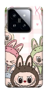 Чохол на Xiaomi 14 Pro All Labubu 2 фото 1 з 1