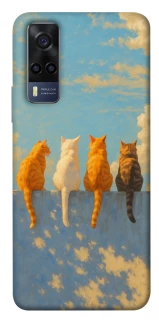 Чехол на Vivo Y53s cats on wall фото 1 Чехол на Vivo Y53s cats on wall фото 1 из 1
