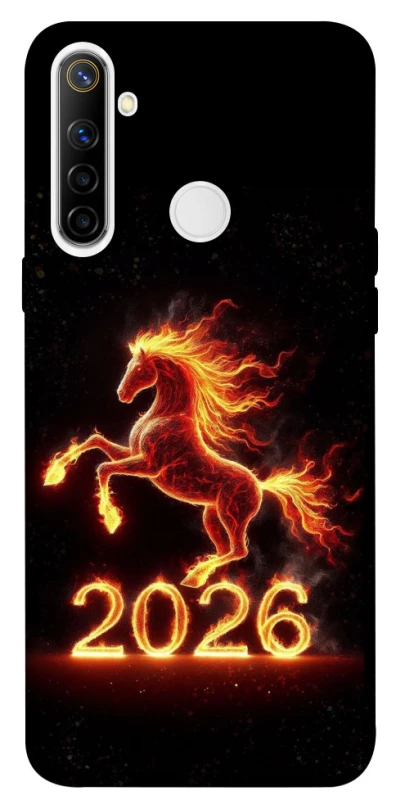 Чехол на Realme 6i Red Fire Horse ver.1 фото 1 из 1