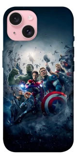 Чехол на Apple iPhone 15 (6.1") Marvel heroes фото 1 из 1