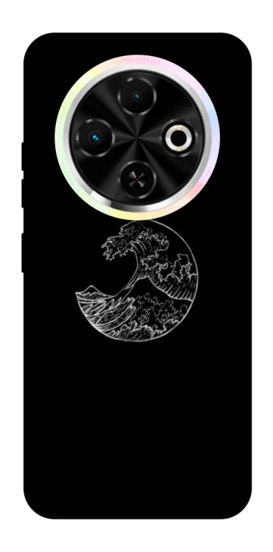 Чохол на TECNO Spark 30C Black tsunami фото 1 з 1