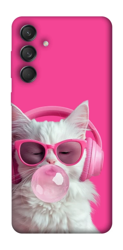 Чохол на Samsung Galaxy M55 Pink kitty фото 1 Чохол на Samsung Galaxy M55 Pink kitty фото 1 з 1