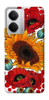 Чохол на Realme 14 Соняшники та маки фото 1 з 1