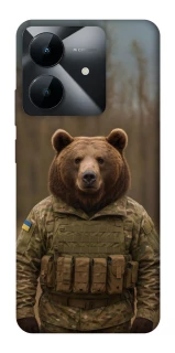 Чехол на Realme Note 60x Медведь защитник фото 1 из 1