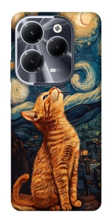 Чохол на Infinix Hot 40 van gogh cat фото 1 з 1