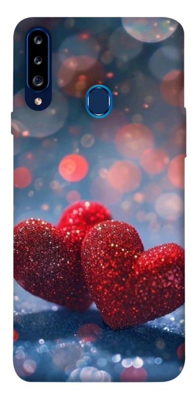 Чехол на Samsung Galaxy A20s Red hearts фото 1 из 1