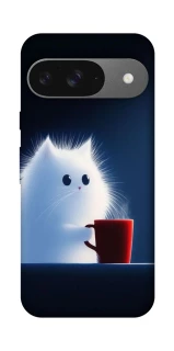 Чехол на Google Pixel 10 Чехол кот с кофе фото 1 из 1