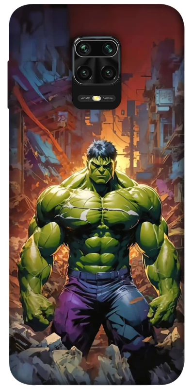 Чехол на Xiaomi Redmi Note 9s / Note 9 Pro / Note 9 Pro Max Hulk фото 1 из 1