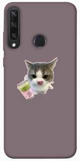Чехол на Huawei Y6p cat matcha фото 1 из 1