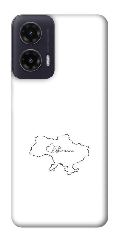 Чохол на Motorola Moto G35 Ukraine map фото 1 з 1