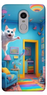 Чехол на Xiaomi Redmi Note 4X / Note 4 (Snapdragon) crazy cat фото 1 из 1