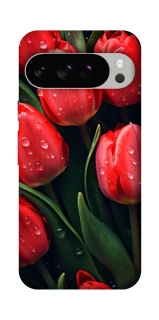 Чохол на Google Pixel 10 Pro Червоні тюльпани фото 1 Чохол на Google Pixel 10 Pro Червоні тюльпани фото 1 з 1